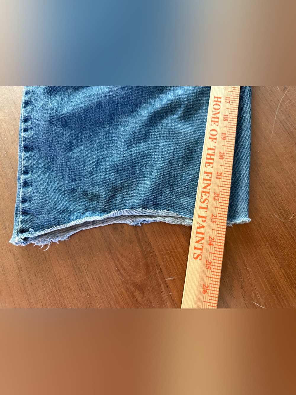 BDG Cropped Ankle Wide-Leg Jeans in Medium Blue - Picture 7 of 7